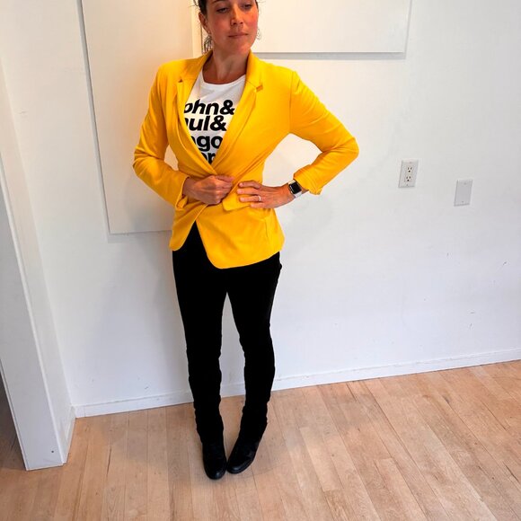 Yellow Blazer Jacket - Picture 7 of 11